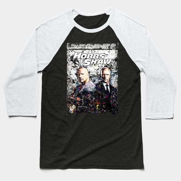 hobbs and shaw abstract art Baseball T-Shirt by PrintstaBee